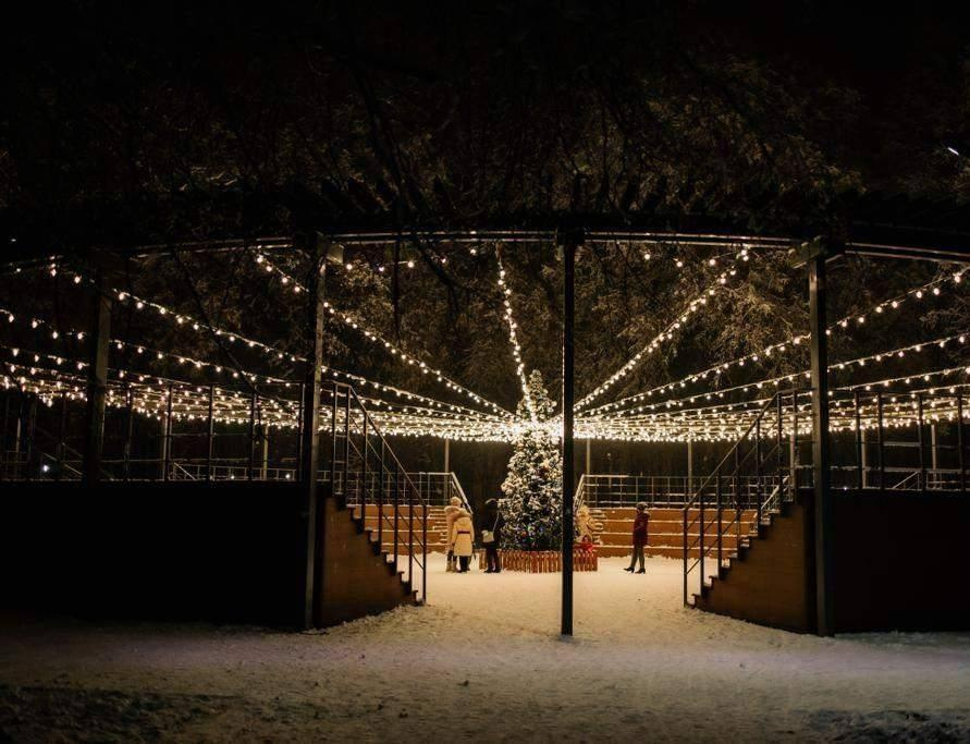 Нам его отремонтировал Сбер, за что ему спасибо. Огромные красивые деревья, но он небольшой.